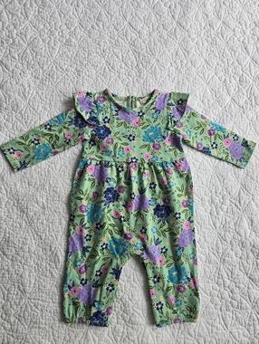 Peek Little Peanut 6-12 Month One Piece Floral Romper Jumpsuit